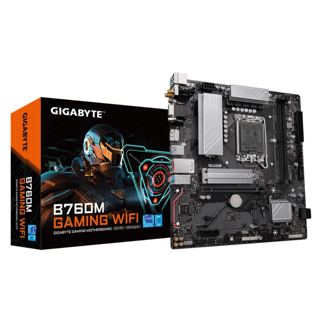 Mainboard Gigabyte B760M GAMING WIFI (rev. 1.2) | Intel B760, Socket 1700, Micro ATX, 2 khe DDR5